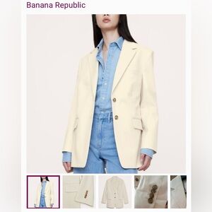 NWT Women’s Banana Republic Cream Blazer